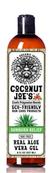 COCONUT JOE'S ECO-FRIENDLY SUN CARE-REAL ALOE VERA GEL-8 OZ.